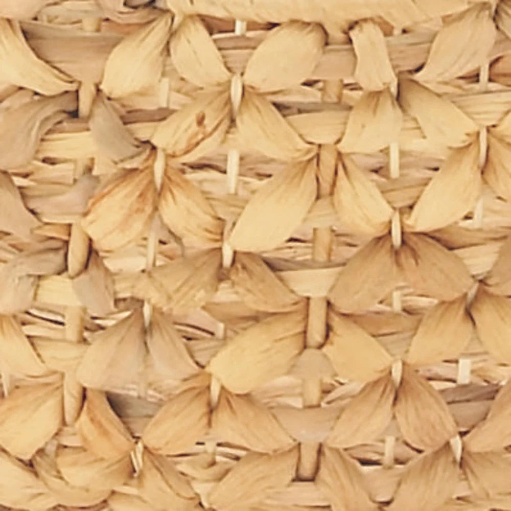 Fujian Seagrass Storage Baskets Set of 3 with Metal Handles