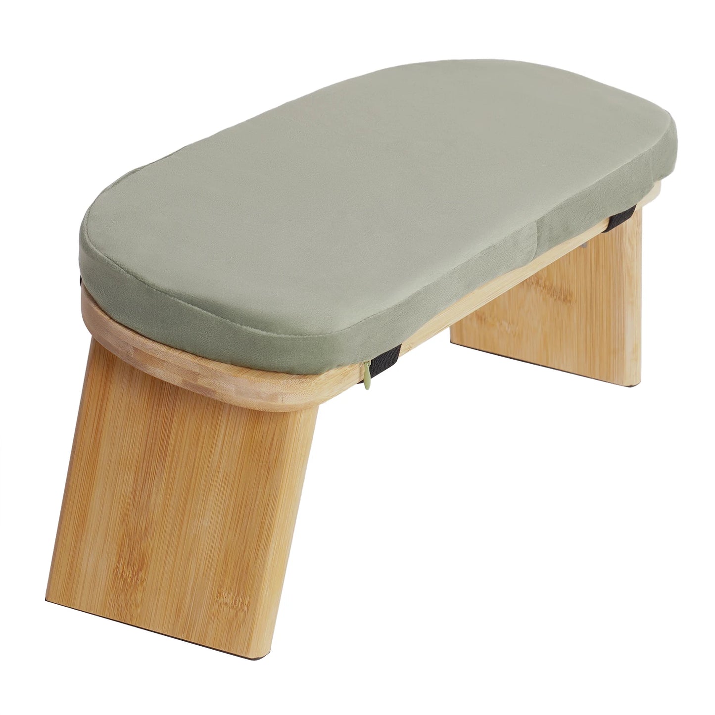 Folded Modern Meditation Bench Foldable Ergonomic Stool Carrying Bag