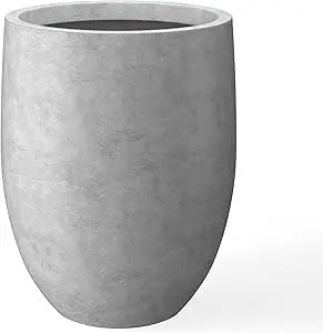 Kante Concrete PlanterPot With DrainageHole RubberPlug OutdoorWeatherproof Indoor Durable