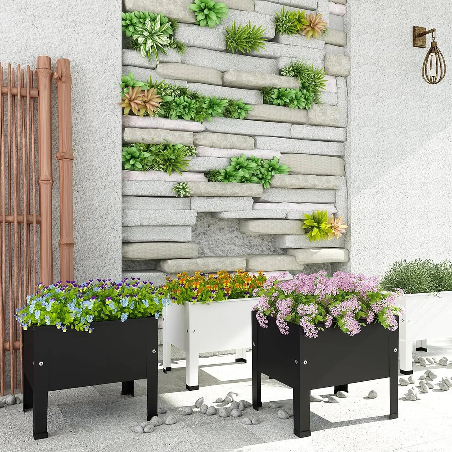 High Concerned Galvanized Raised Garden Beds Outdoor Planter For Vegetables