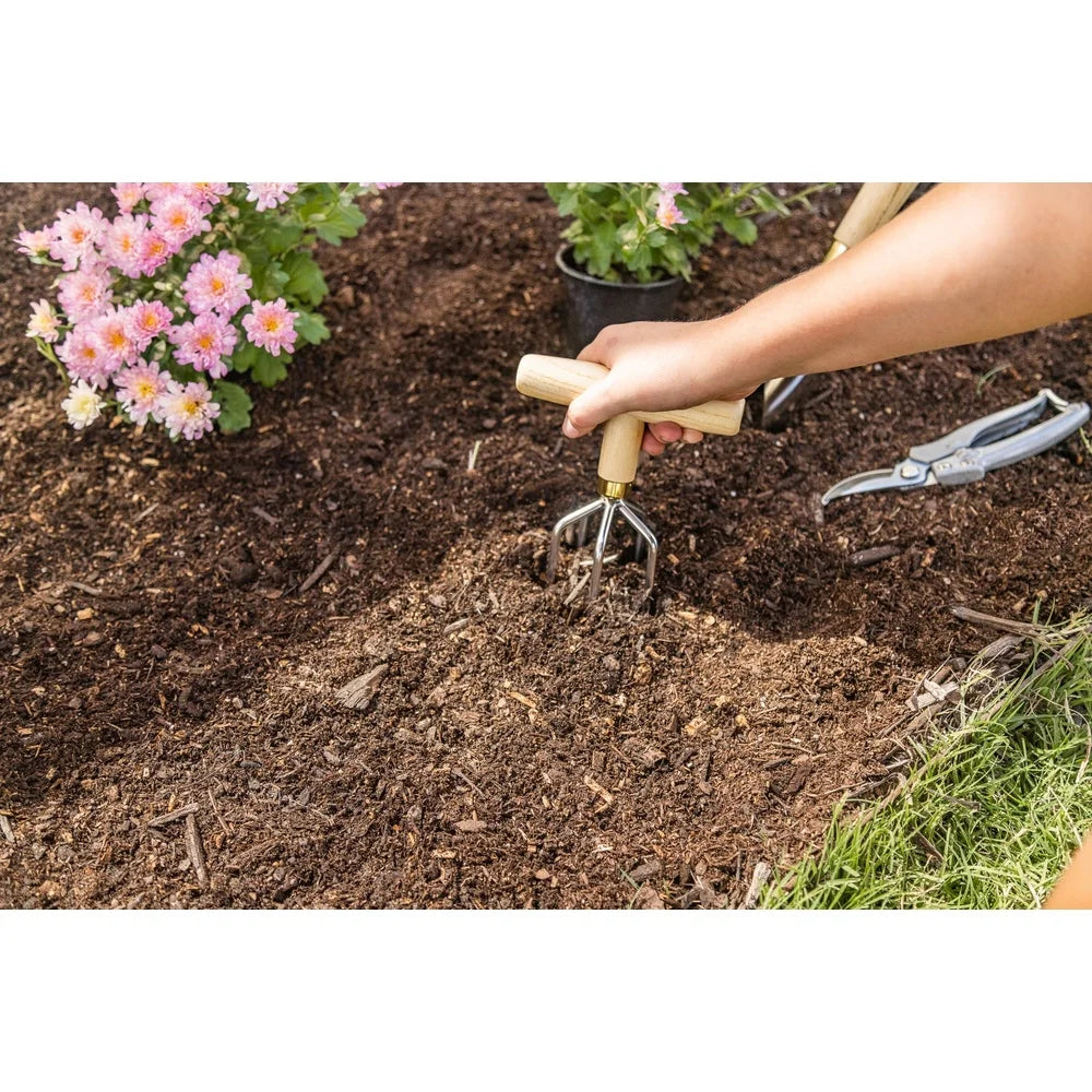 XMSJ Stainless Steel Garden Tool Set With Wood Handles