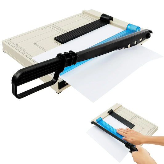 A4 To B7 Paper Cutter Tool 12 Inch Manual Multi Function Metal Blade Trimming Knife For Office And Crafting