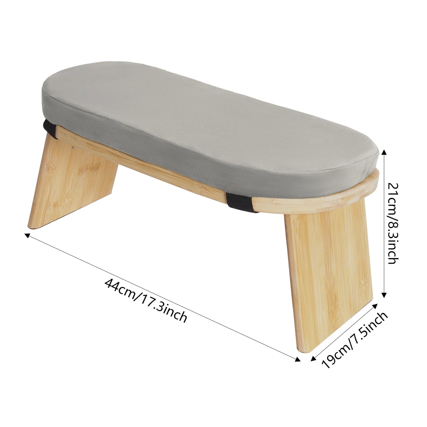 Bymaocar Foldable Ergonomic Meditation Bench Kneeling Stool