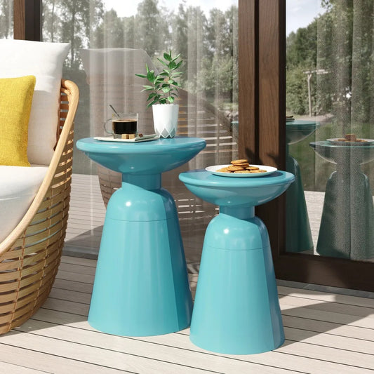 Metal S/2 End Table Outdoor Tables Furniture
