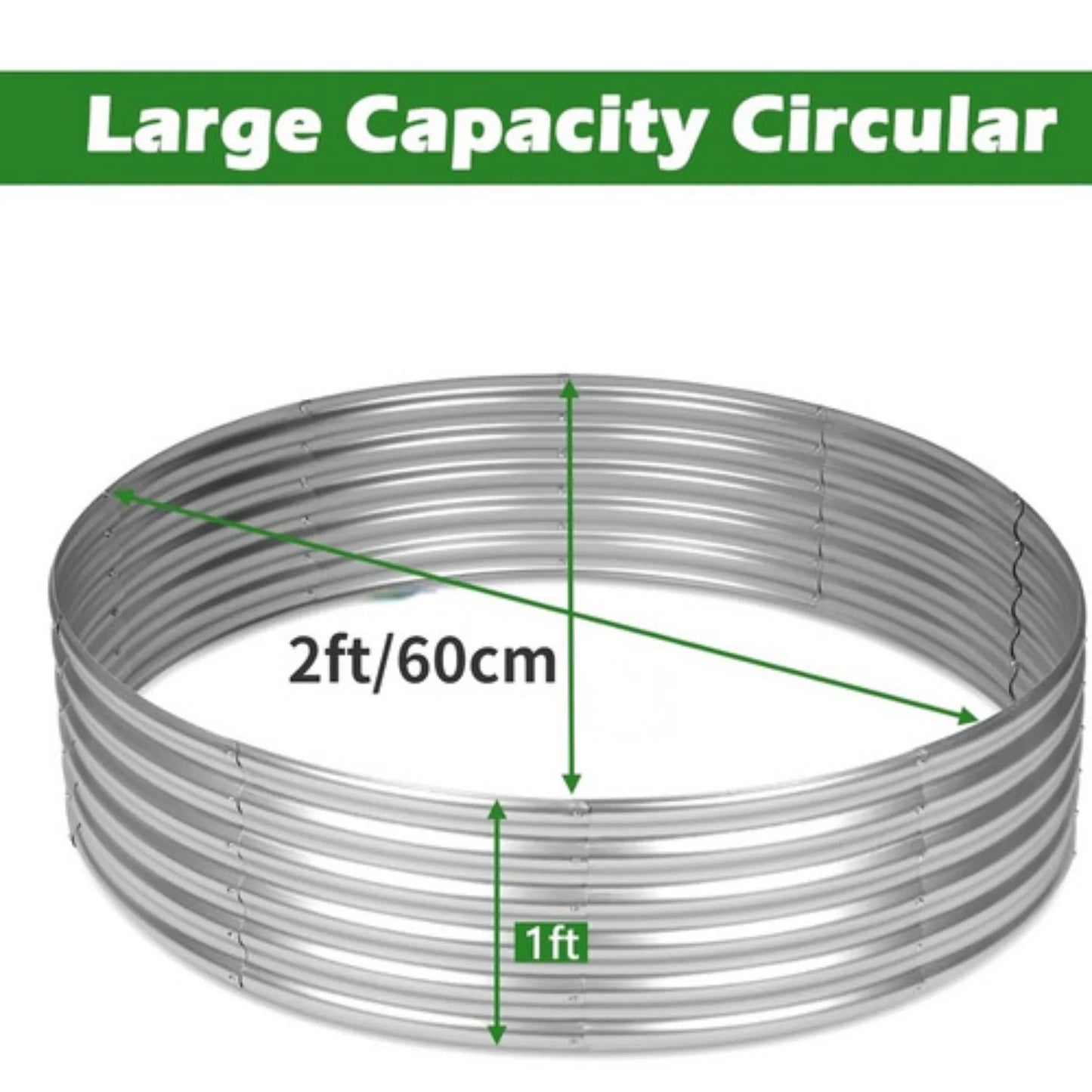 Hign-concerned Galvanized Raised Garden Bed Kit for Vegetables and Herbs