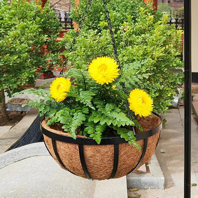 High Concerned Coconut Planter Basket With Coco Liner Hanging Pot