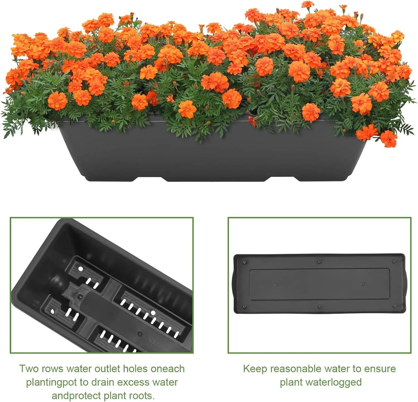 High-concerned Chemical Galvanized Raised Garden Beds Outdoor Planter Set for Vegetables and Flowers