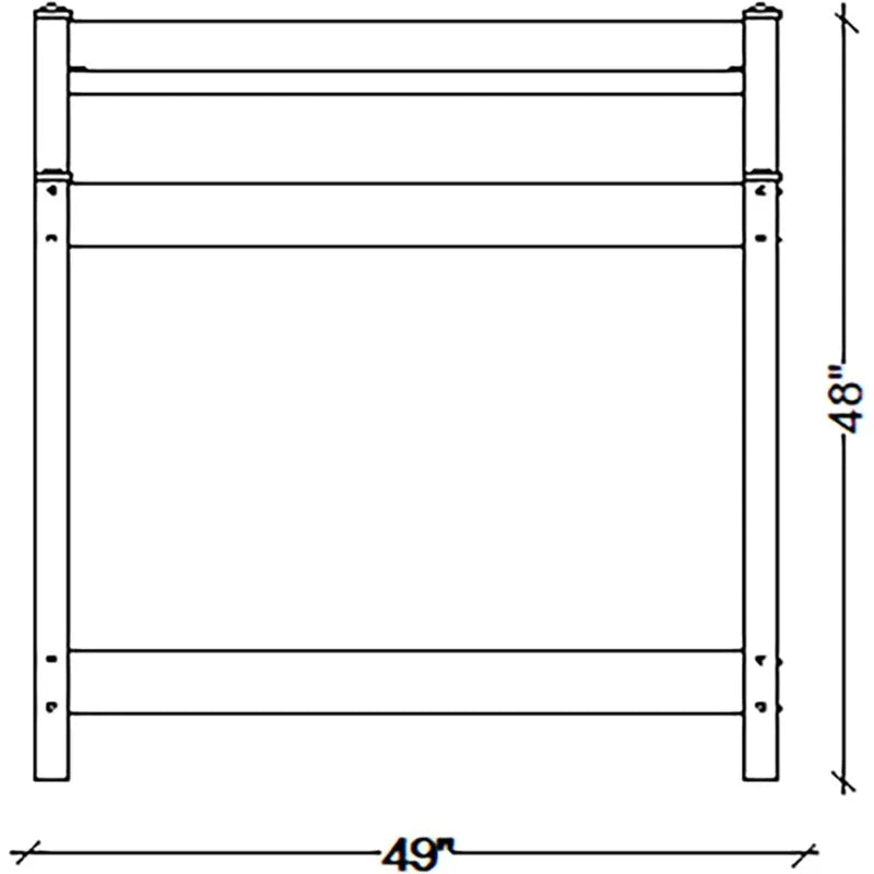 Greenfield PVC Vinyl Indoor Outdoor Potting Bench Table With Shelf For Plant Accessories And Gardening Supplies