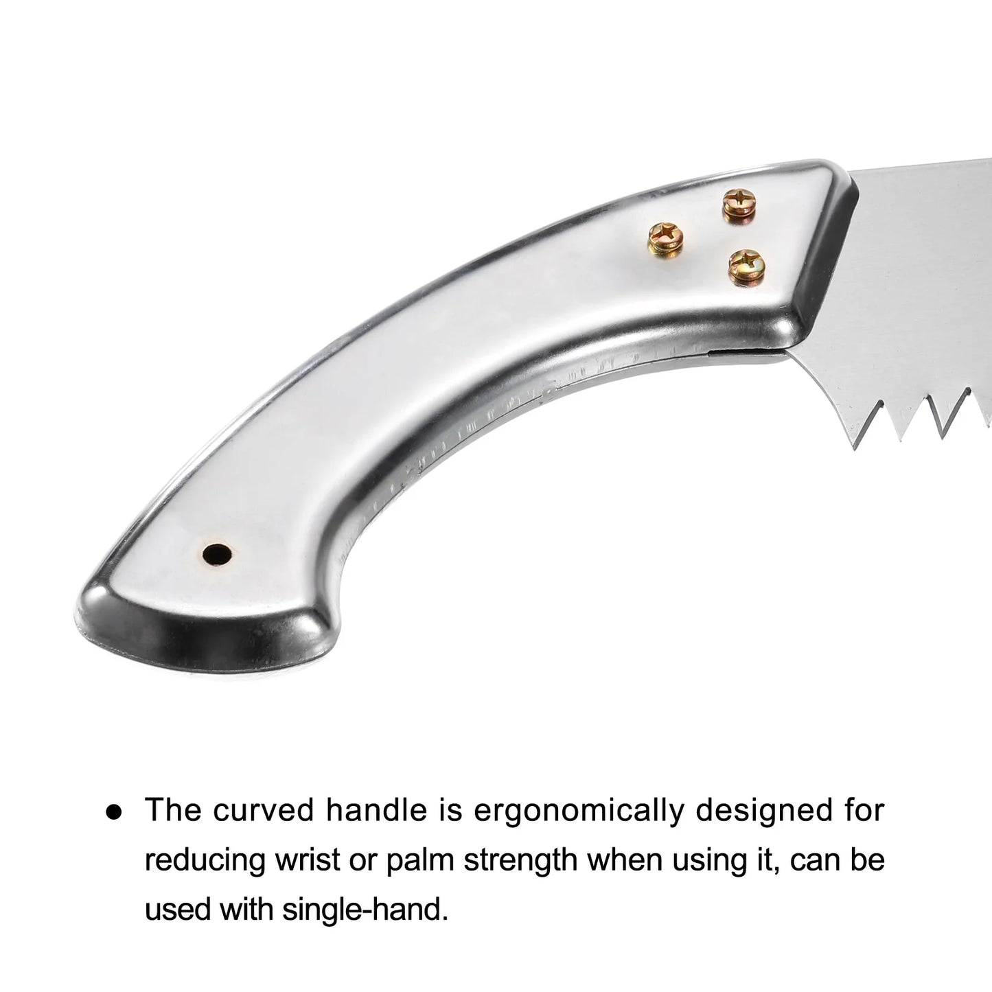 Pruning Saws Straight Blade Hand Saw Iron Handle for Camping Garden Wood Tree Branches Trimming 21 Inch