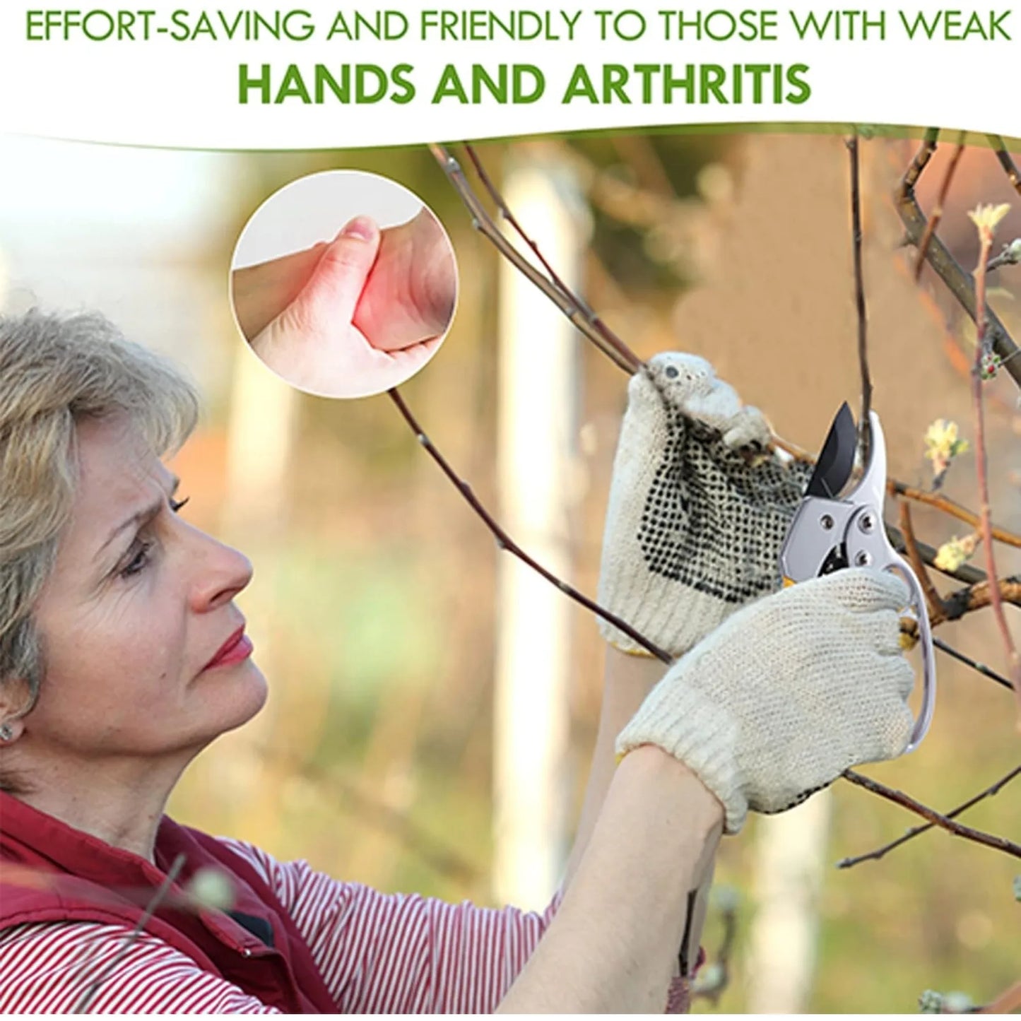 Pruning Scissors Ergonomic Garden Shears for Easier Pruning