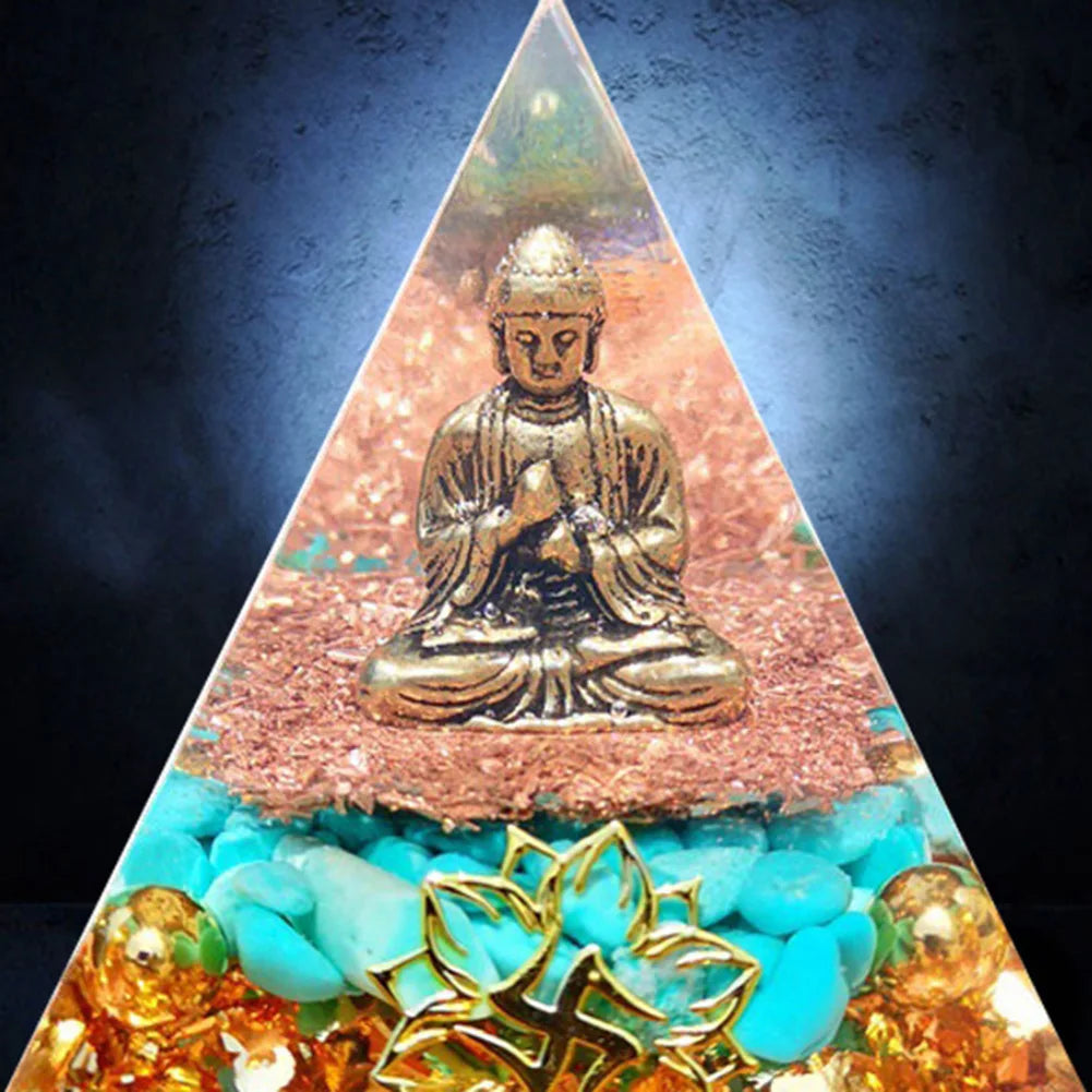Shunmaii Crystal Pyramid Healing Figurine For Meditation EnergyDecorativeArtwork