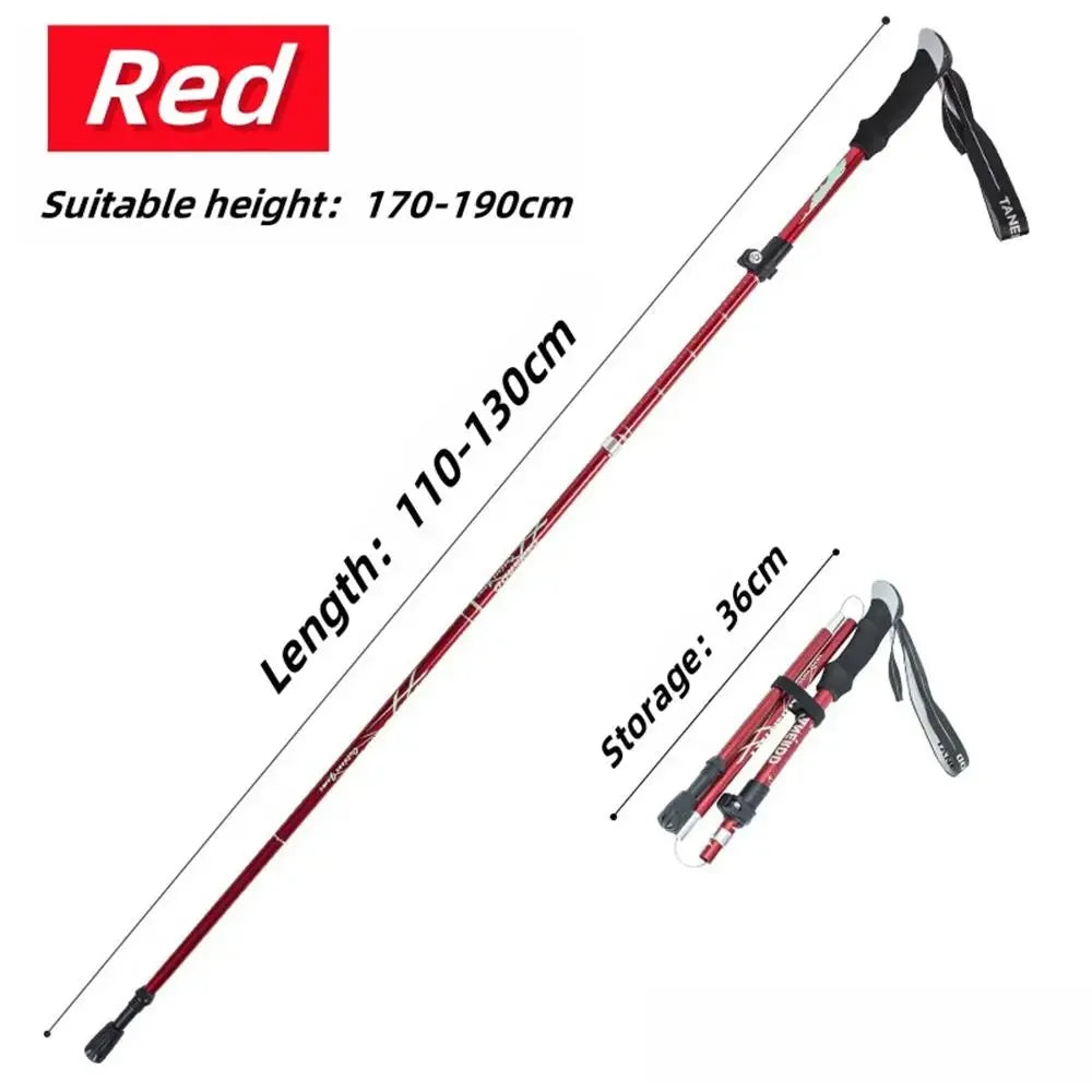Zhejiang Ultralight Folding Trekking Pole Anti Shock Aluminum Alloy