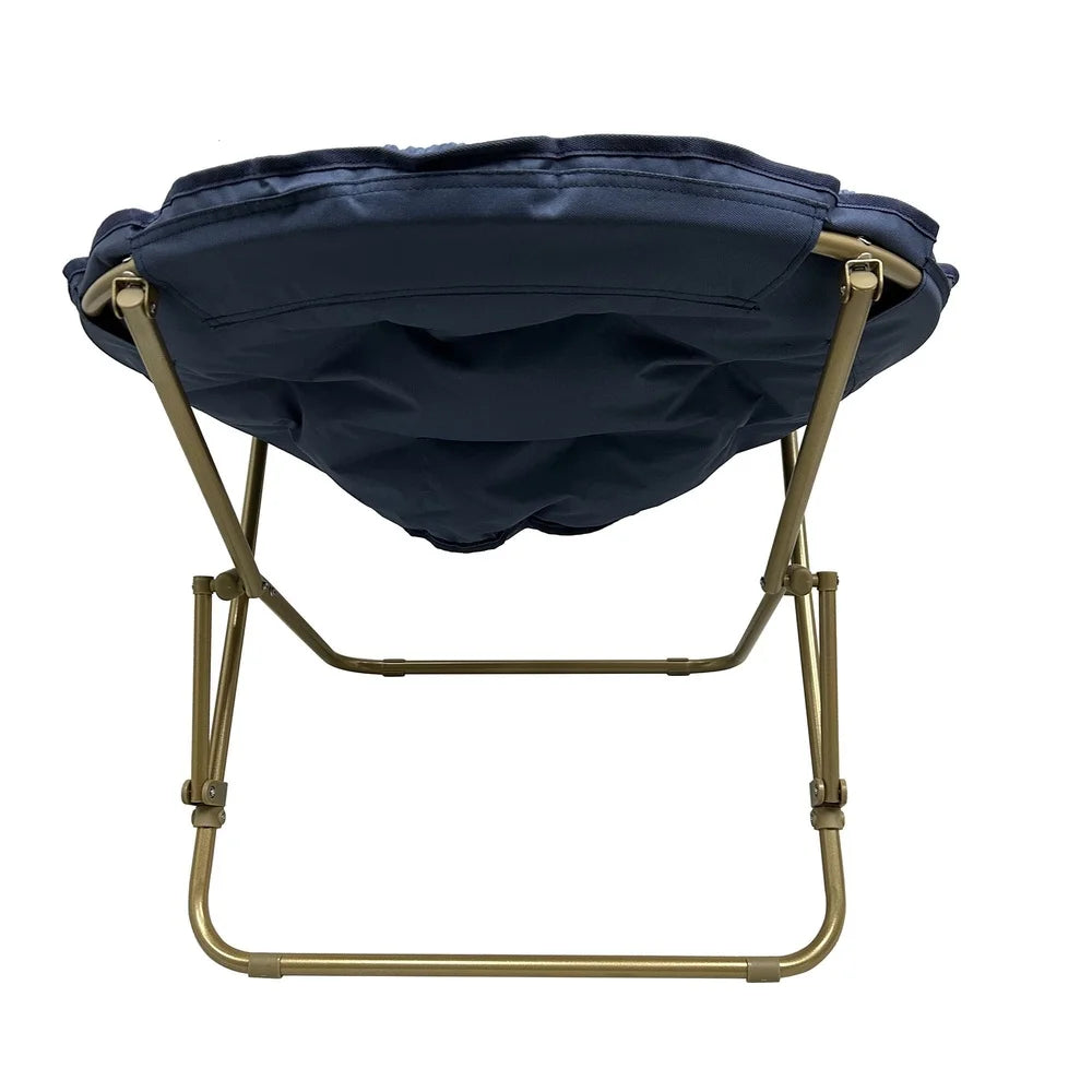 XMSJ Foldable Corduroy Saucer Chair for Kids and Teens