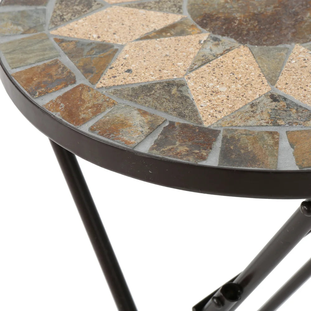 Hign-concerned Stone Mosaic Outdoor Tables Furniture For Patio