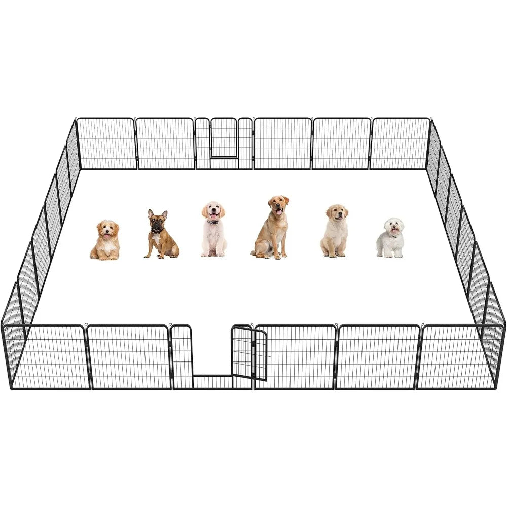 RBXC Outdoor Dog Playpen Portable Pet Fence for Yard RV