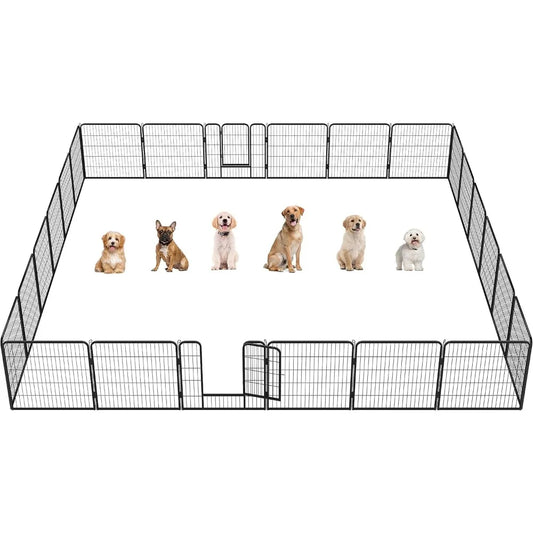 RBXC Outdoor Dog Playpen Portable Pet Fence for Yard RV