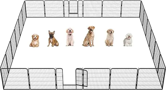 RBXC Outdoor Dog Playpen Portable Pet Fence for Yard RV
