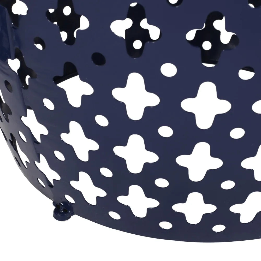 Hign-concerned Metal EndTable Outdoor Furniture With Modern Barrel Architectural Design