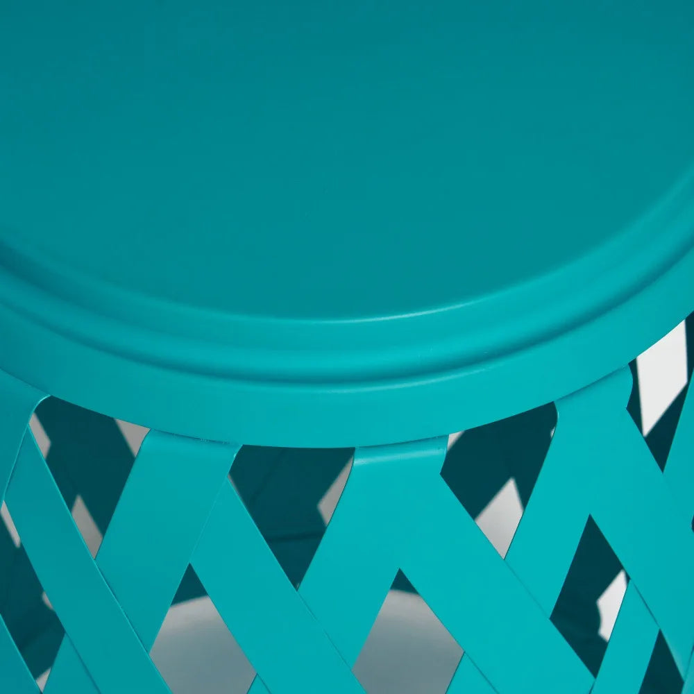 Hign-concerned Two Tables Outdoor Lattice Design Side Tables