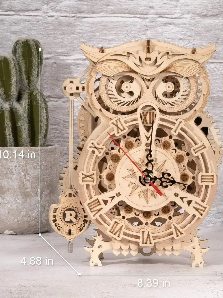 Robotime Rokr 3D Puzzle Owl Clock Kit