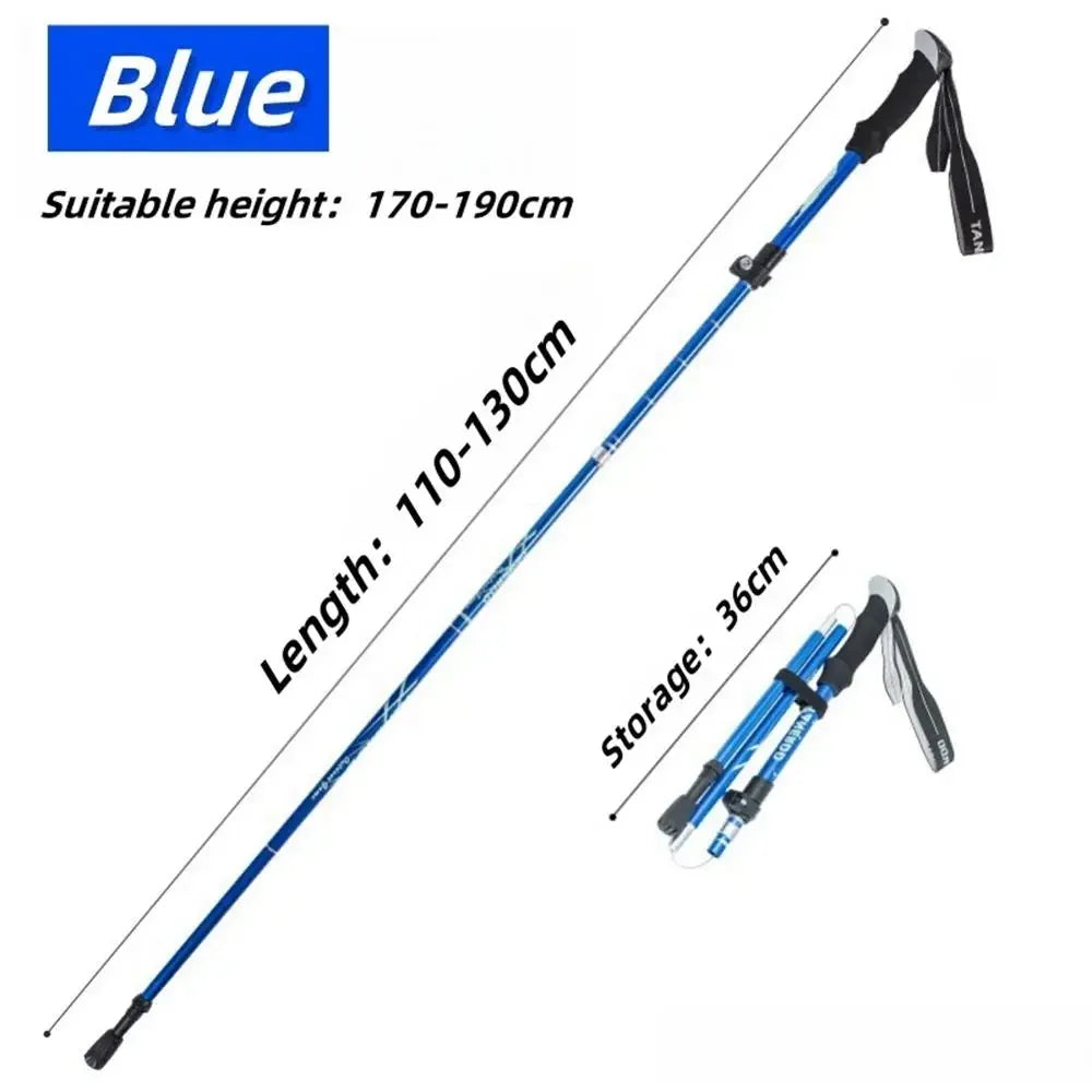 Zhejiang Ultralight Folding Trekking Pole Anti Shock Aluminum Alloy