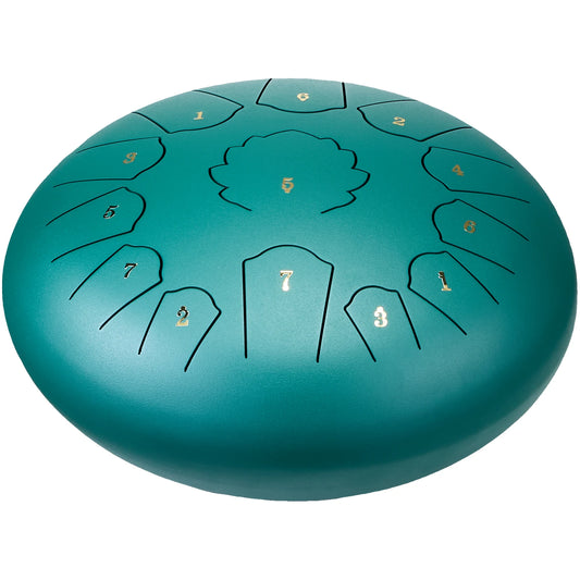 SucceBuy 13 Notes Steel Tongue Drum C Major With Mallets Carry Bag