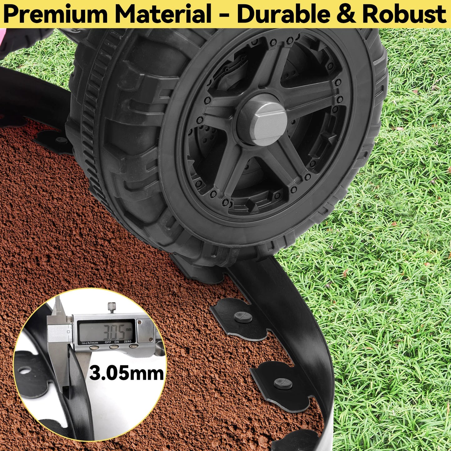 Feature Flexible Garden Edging Border Kit With Anchoring Spikes