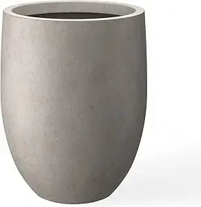Kante Concrete PlanterPot With DrainageHole RubberPlug OutdoorWeatherproof Indoor Durable
