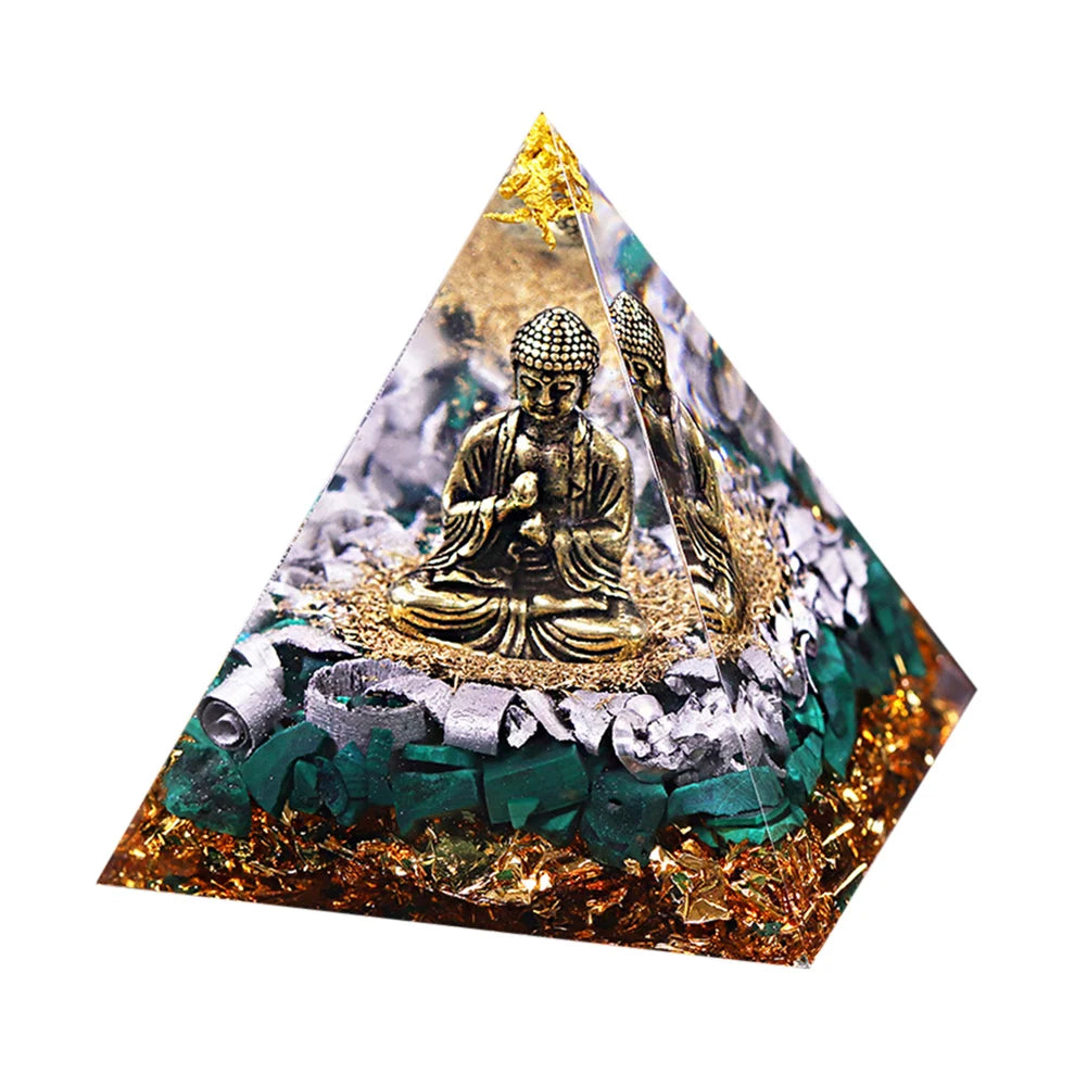 Shunmaii Crystal Pyramid Healing Figurine For Meditation EnergyDecorativeArtwork