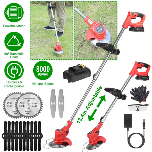 Hign-concerned Cordless Telescopic Lawn Mower 8000 RPM Adjustable