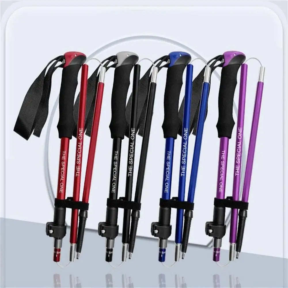 Zhejiang Ultralight Folding Trekking Pole Anti Shock Aluminum Alloy