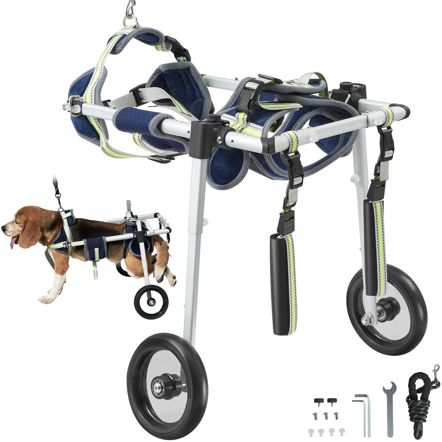 Hign-concerned SucceBuy 2 Wheels Dog Wheelchair For Back Legs