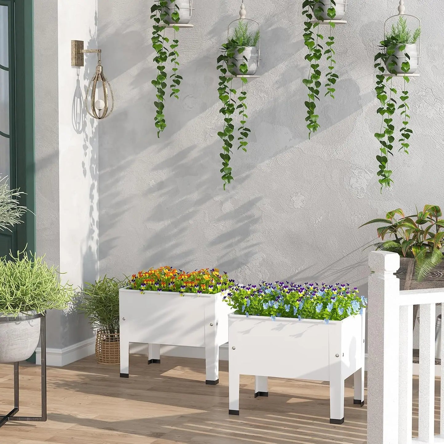 High Concerned Galvanized Raised Garden Beds Outdoor Planter For Vegetables