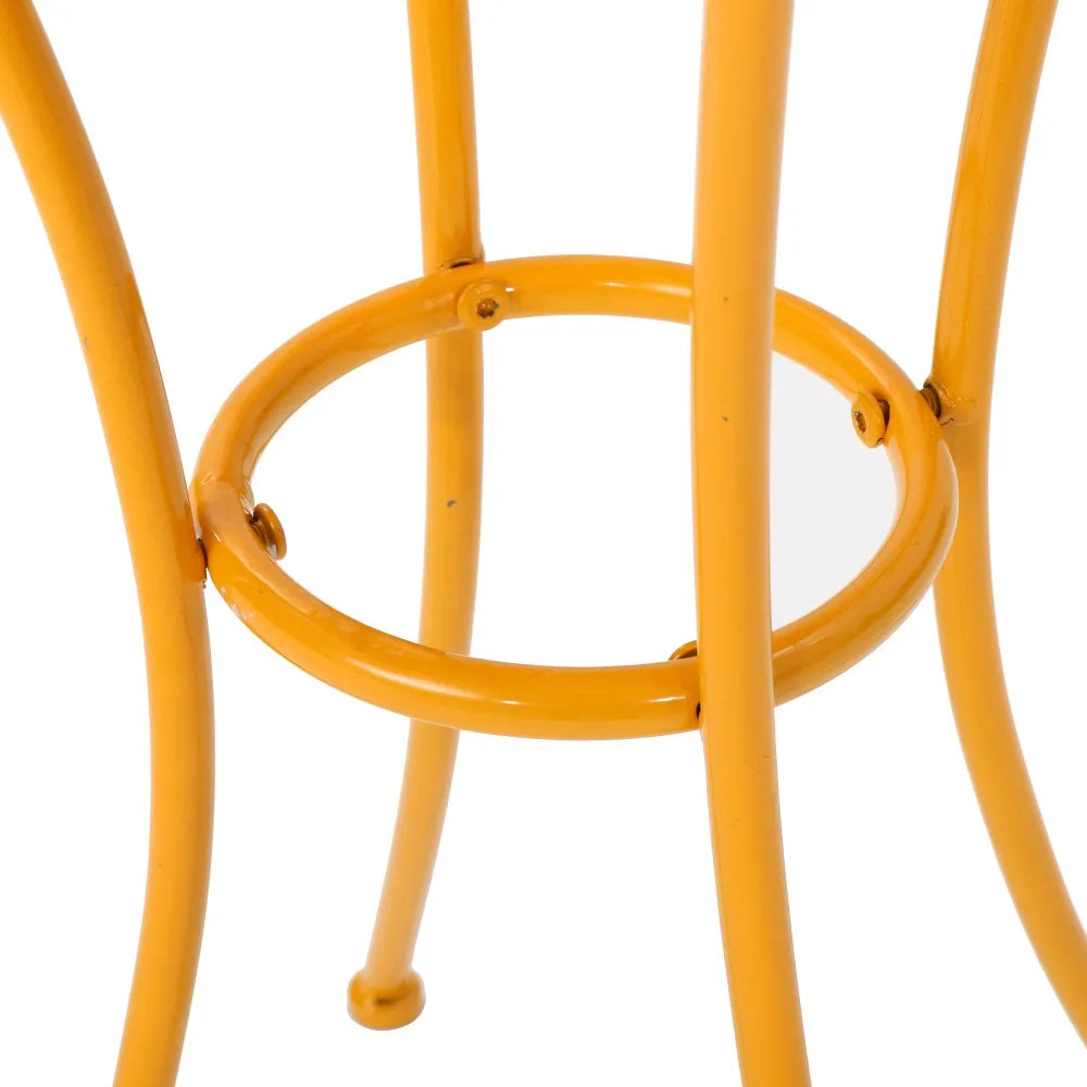 Hign-concerned Outdoor Side Table Anti Rust Metal Weather Resistant