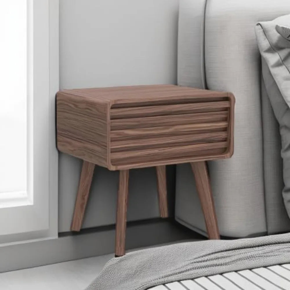 DAFIFY Ensley Nightstand With Drawer Mid Century Modern
