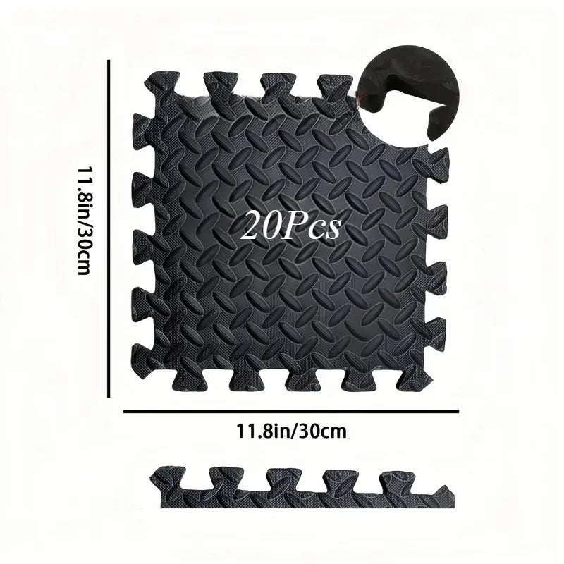 Premium EVA Foam Yoga Mat Home Gym Non Slip Washable