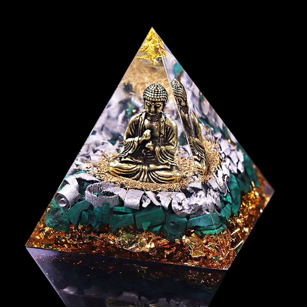 Shunmaii Crystal Pyramid Healing Figurine For Meditation EnergyDecorativeArtwork