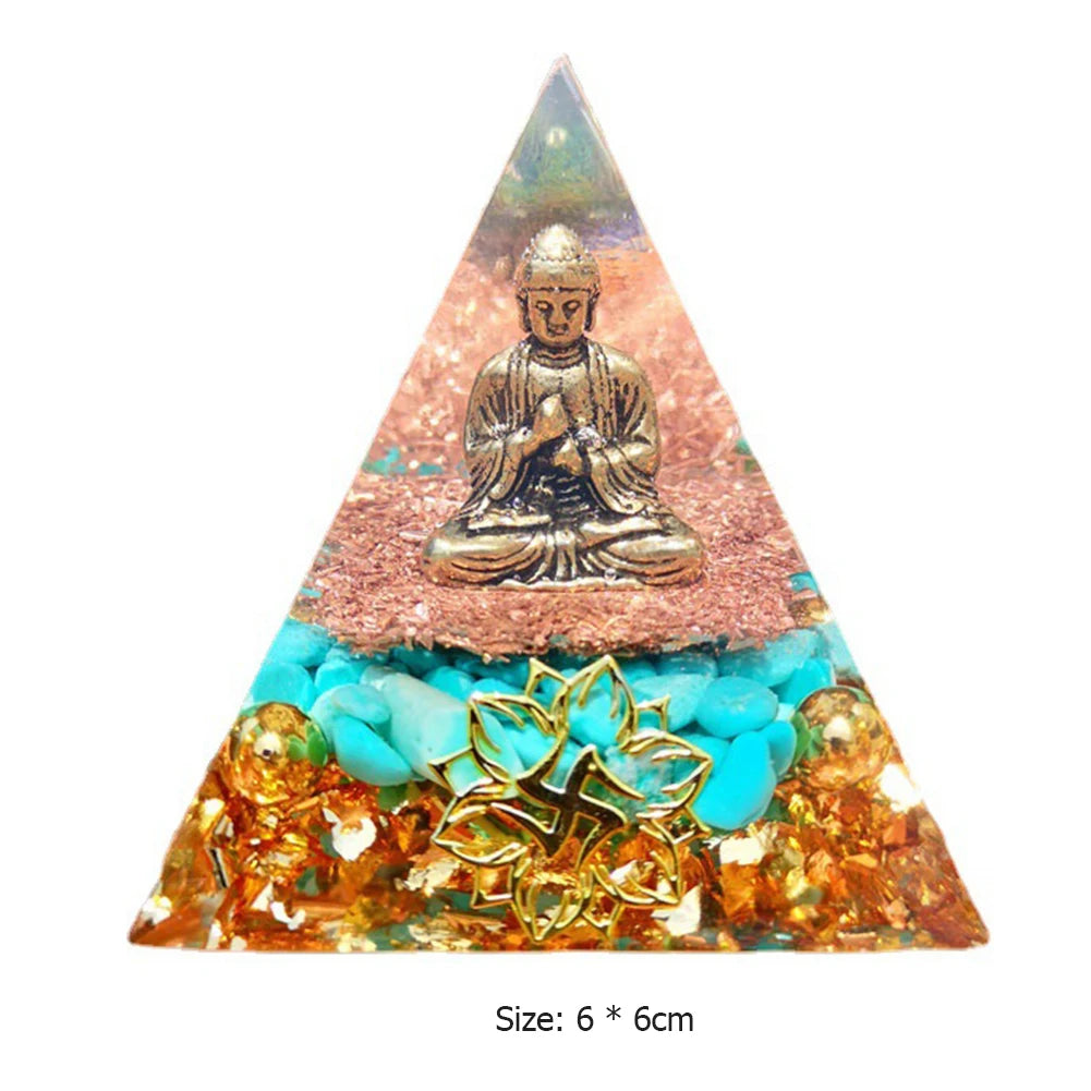 Shunmaii Crystal Pyramid Healing Figurine For Meditation EnergyDecorativeArtwork