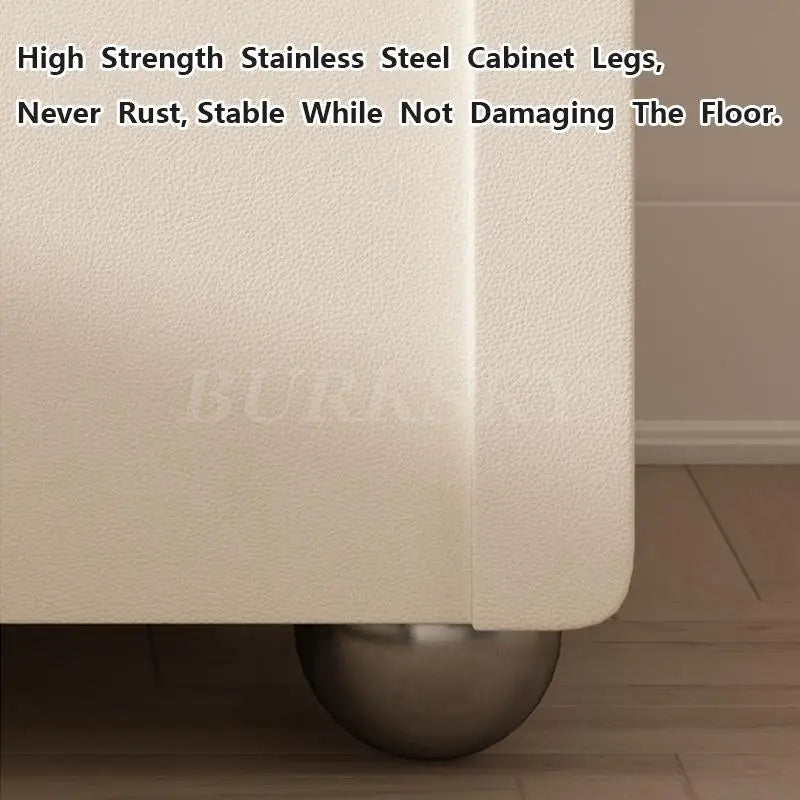 Fosanmi Modern Bedside Table Nightstand Home Storage Cabinet