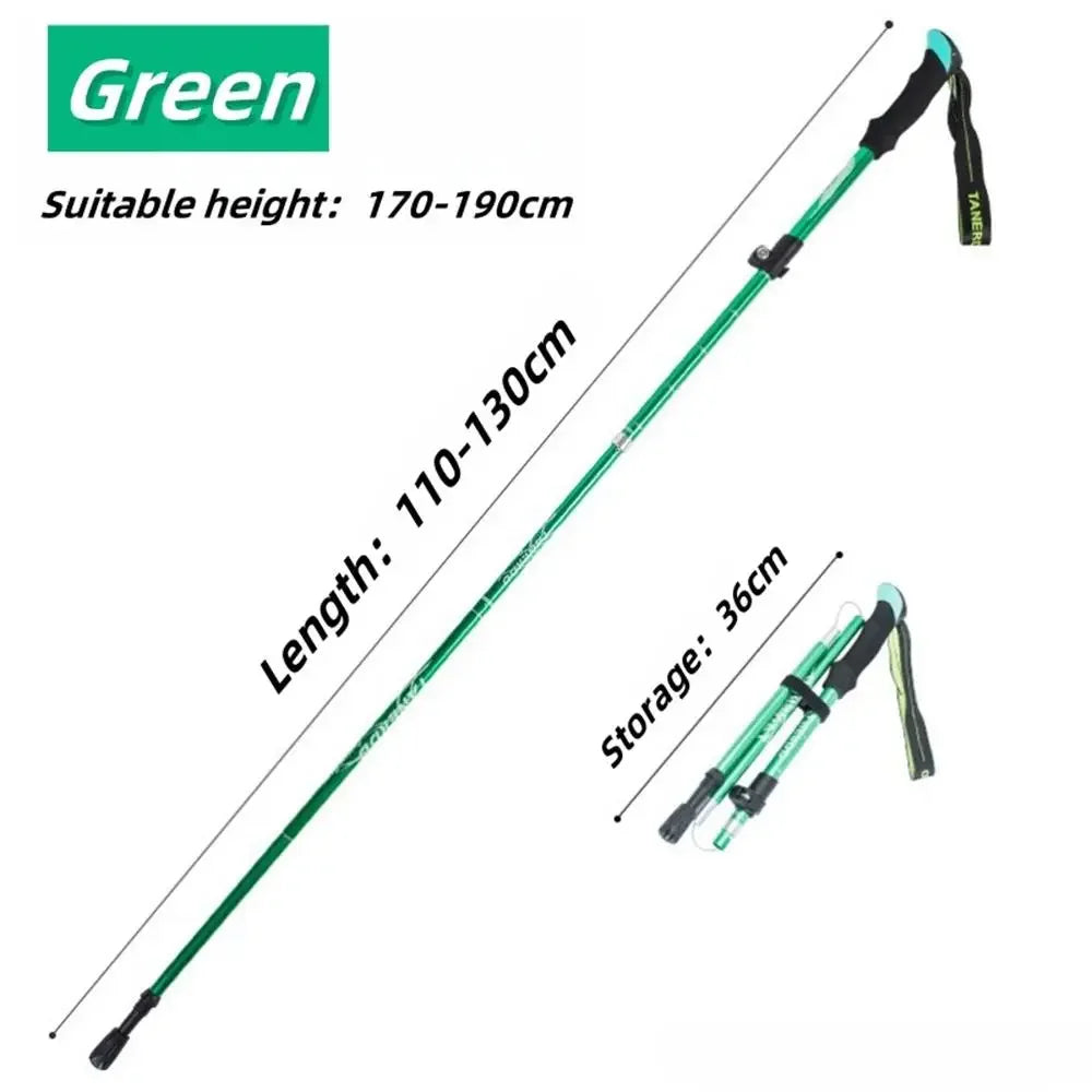 Zhejiang Ultralight Folding Trekking Pole Anti Shock Aluminum Alloy