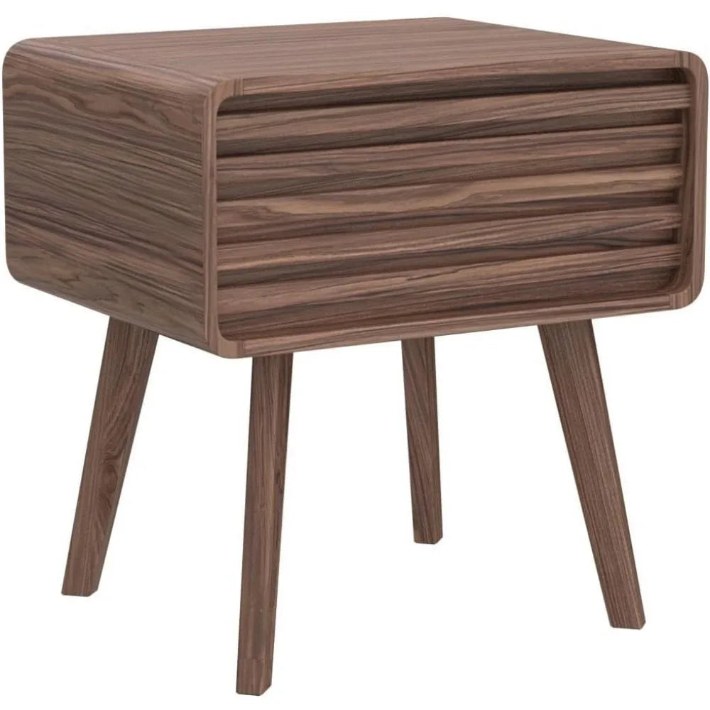DAFIFY Ensley Nightstand With Drawer Mid Century Modern