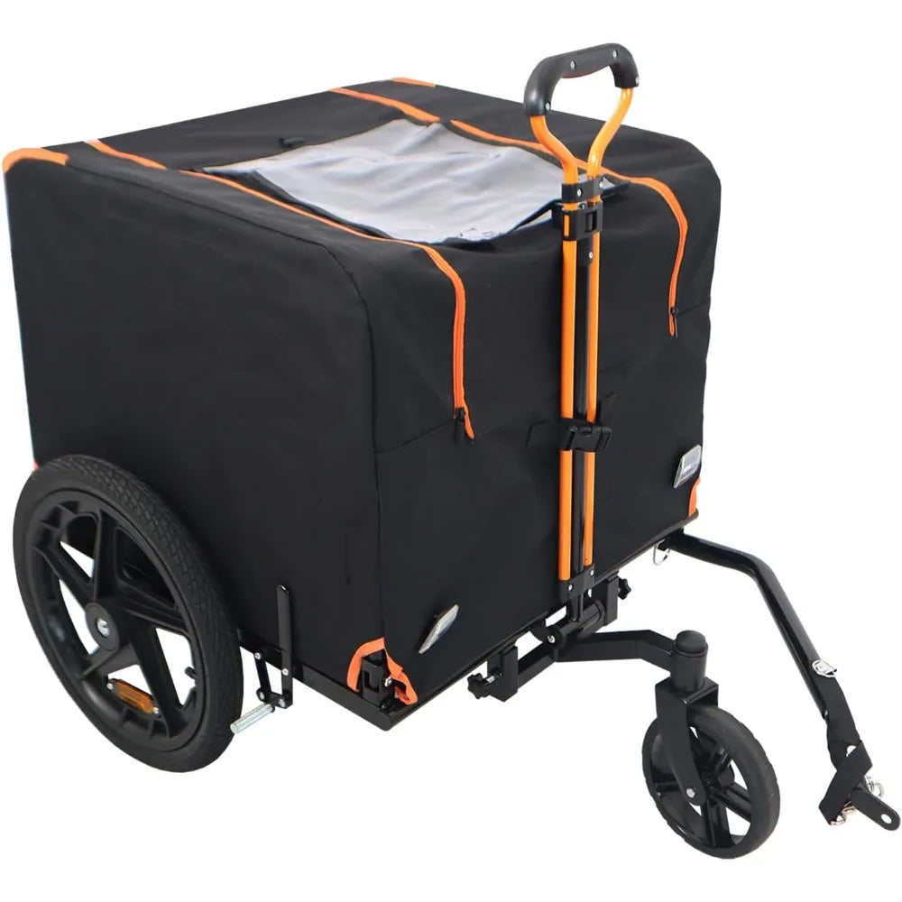 Adigyco Foldable Pet Jogging Stroller Bicycle Trailer For Small Pets