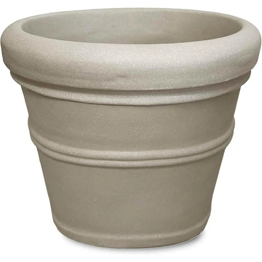 Brunello Classic Rolled Rim Planter Indoor Outdoor Weather Safe