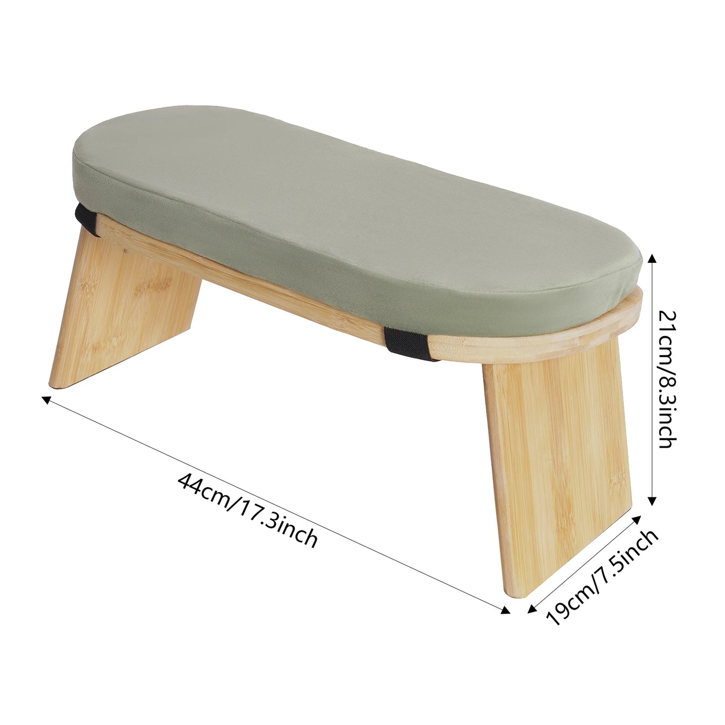 Bymaocar Foldable Ergonomic Meditation Bench Kneeling Stool