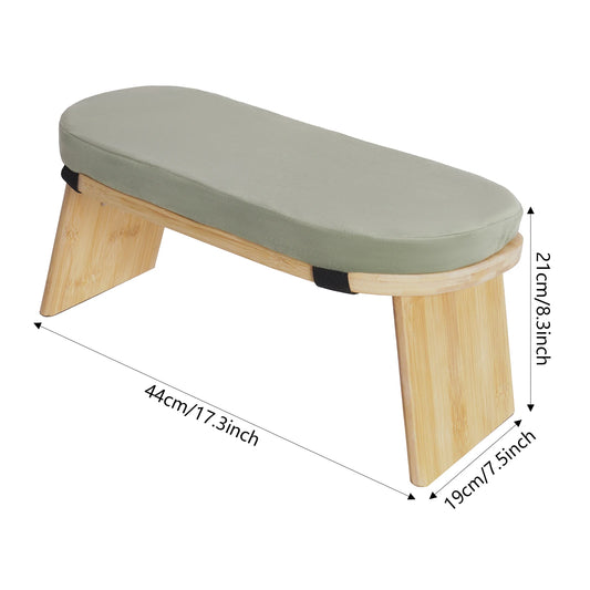 Bymaocar Foldable Ergonomic Meditation Bench Kneeling Stool