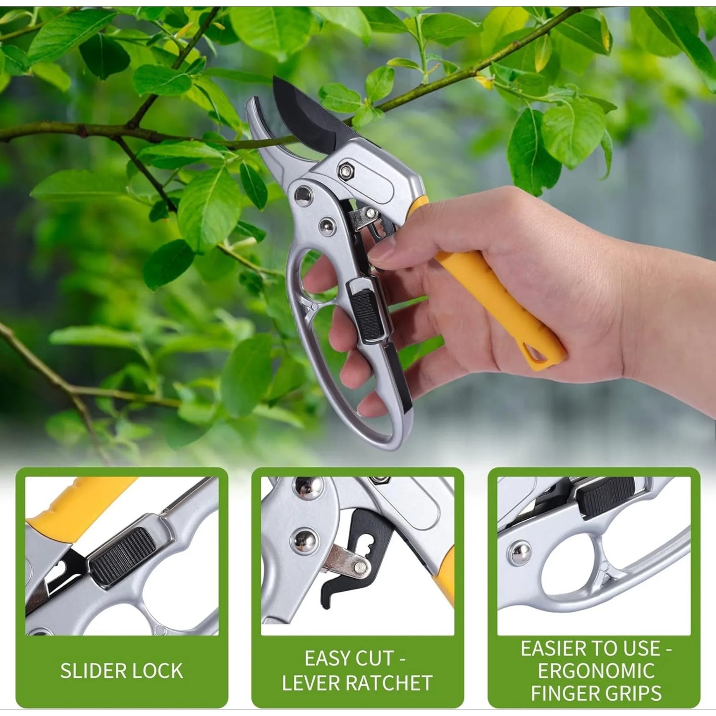Pruning Scissors Ergonomic Garden Shears for Easier Pruning