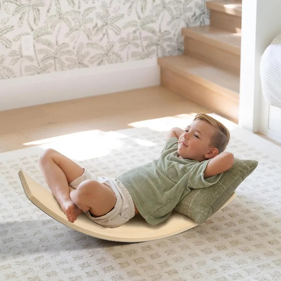 SHXI Gentle Monster Wooden Wobble Balance Board For Toddlers