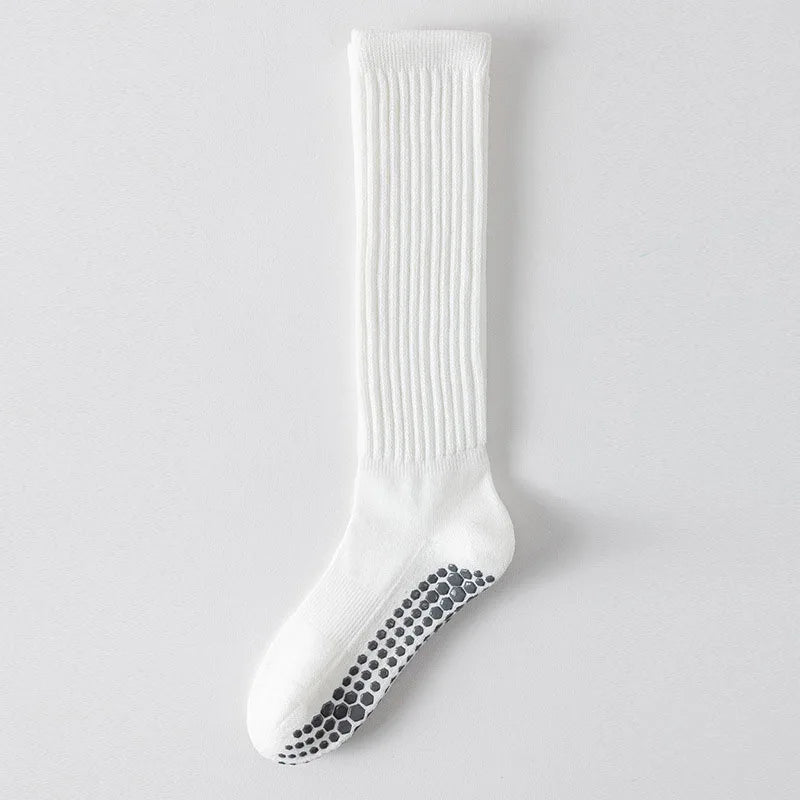Yoga Socks Women Non-Slip Cotton Dot Silicone Knee-High Grip Socks