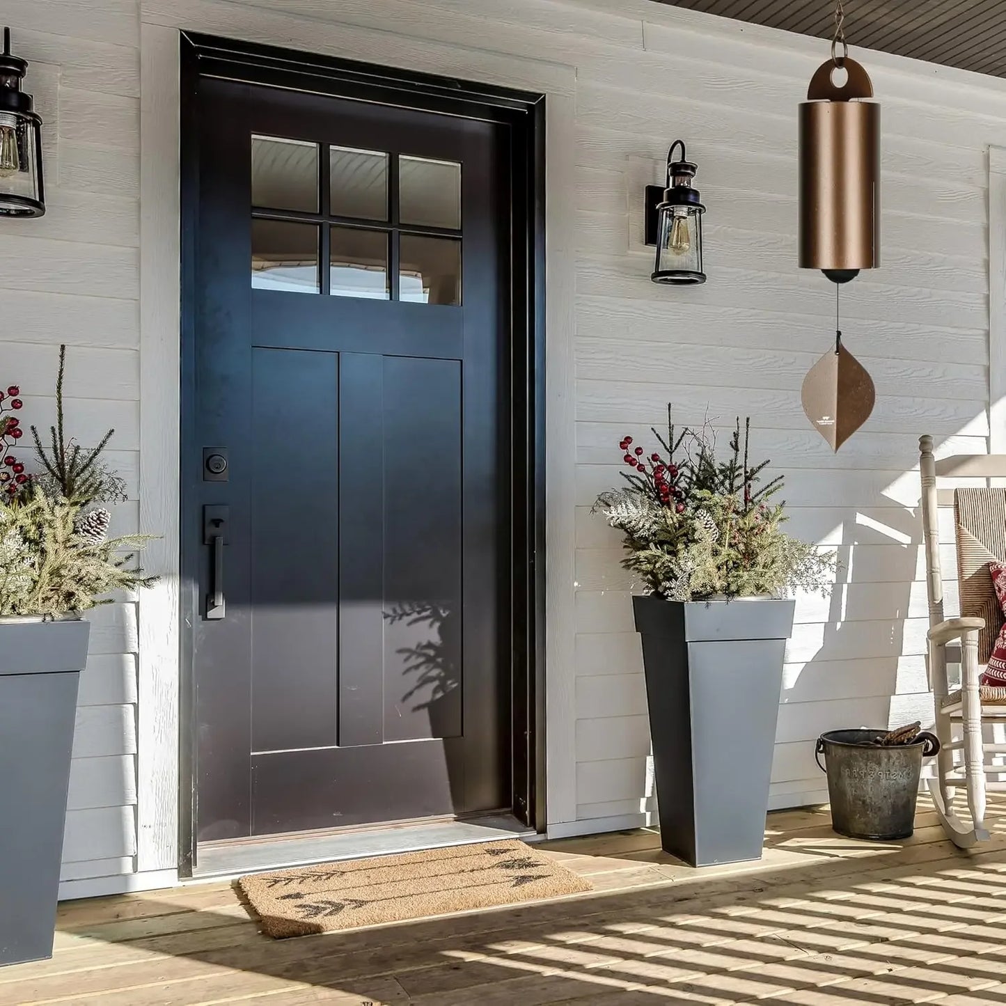 XMSJ Heroic Windbell Weatherproof DurableAlloy Outdoor Wind Chimes GardenPatioDecor