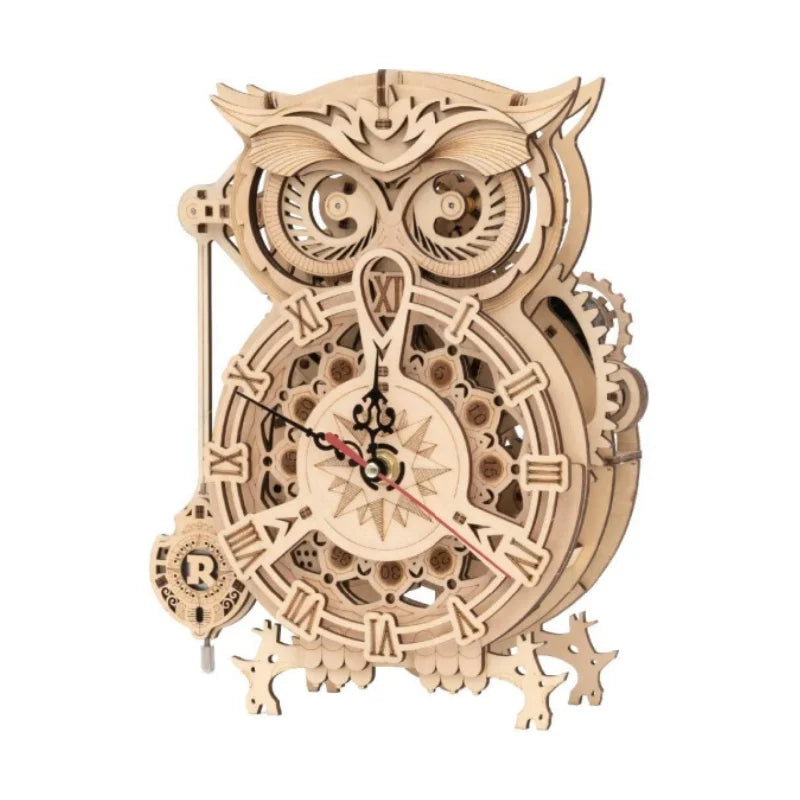 Robotime Rokr 3D Puzzle Owl Clock Kit